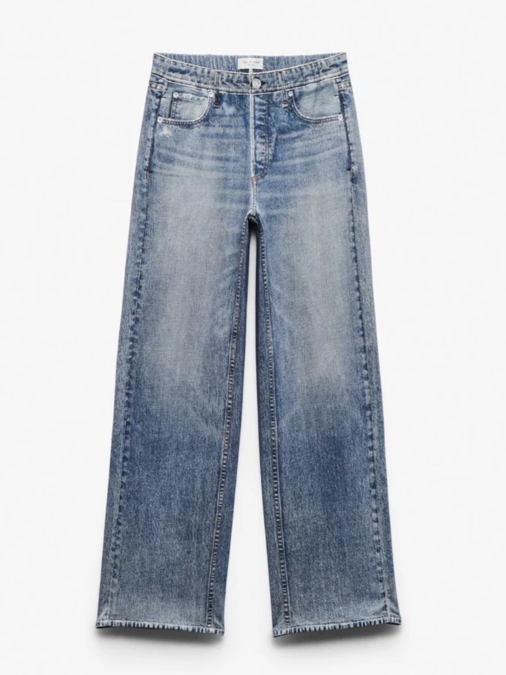 Rag and Bone Miramar Wide Leg Pant Scarlet Size S/P NWT (Q) - Picture 2 of 9